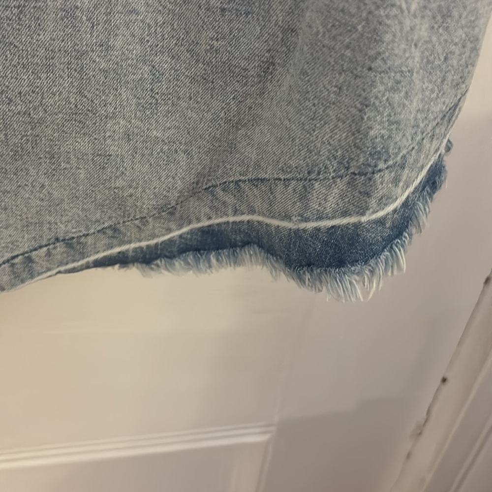 We The Free Faded Blue Denim Top - Picture 9 of 9